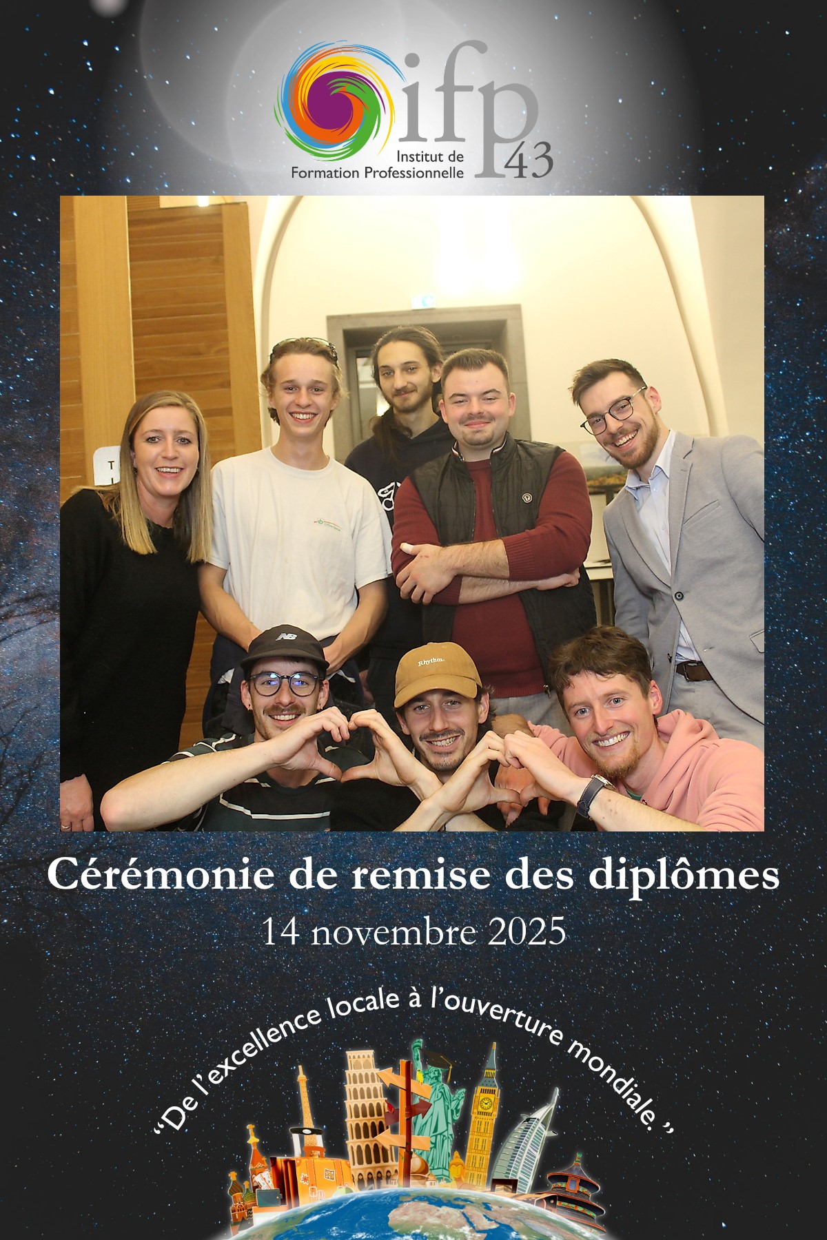 Cérémonie de remise des diplômes ifp43 novembre 2025